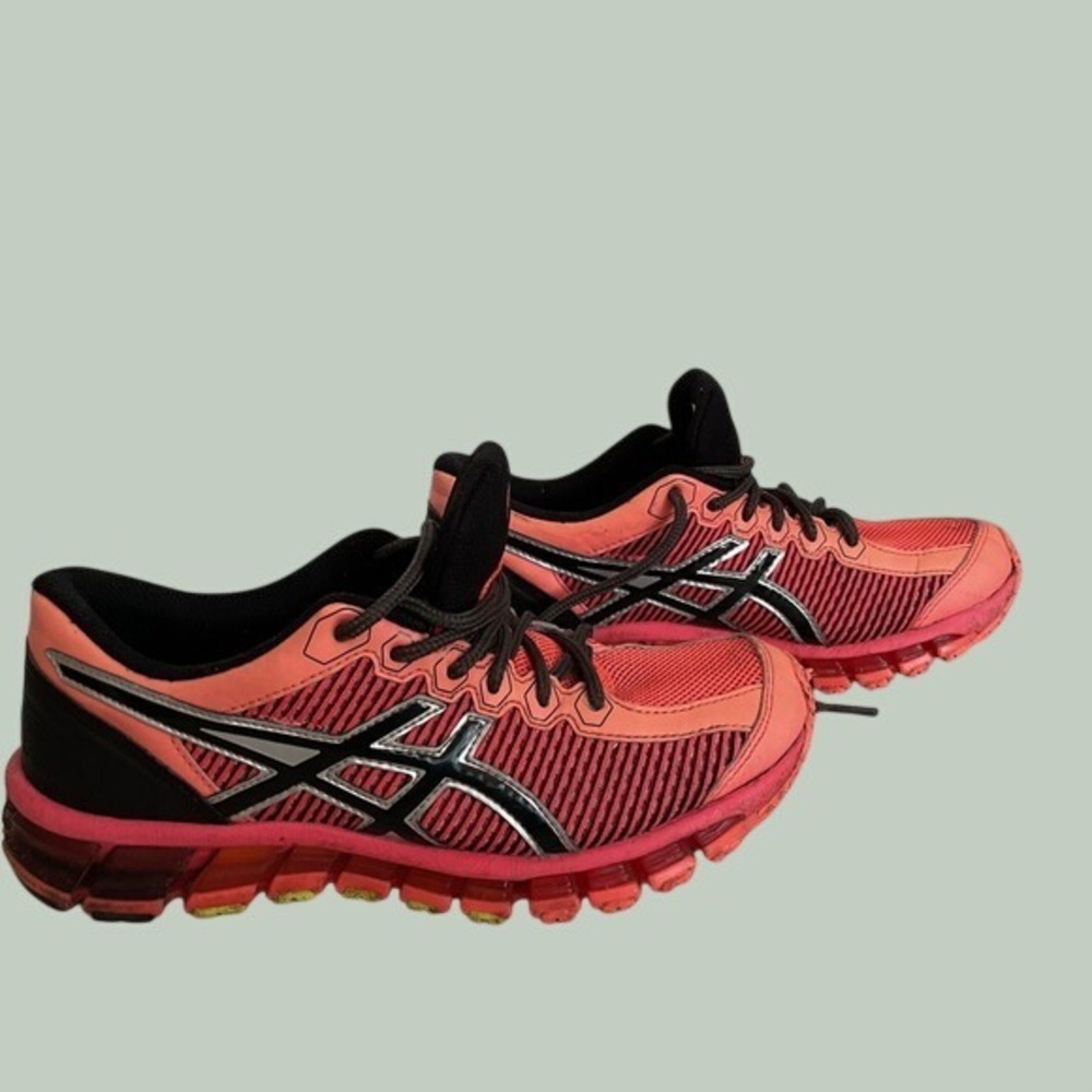Asics Gel-Quantum 180 2 Running Shoes Womens 5.5 Coral Good C628N Sneakers